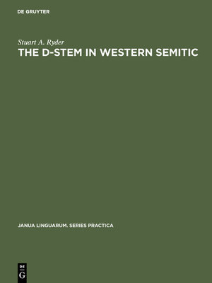 cover image of The D-stem in Western Semitic